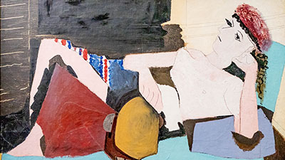 Pablo Picasso - Femme au tambourin ( 1925 ) Huile sur toile